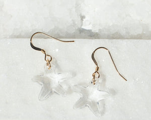Starfish Earrings - Clear