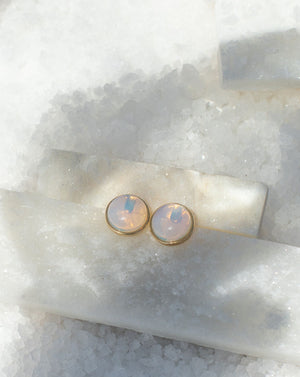 
            
                Load image into Gallery viewer, Moonstone Stud Earrings
            
        