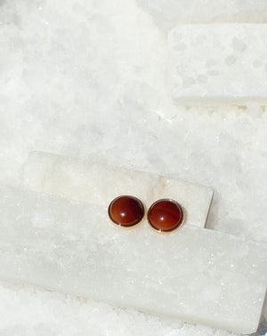 
            
                Load image into Gallery viewer, Red Agate Stud Earrings
            
        