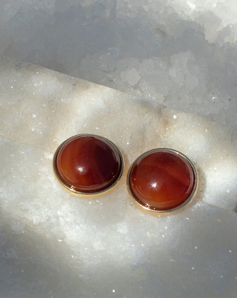 
            
                Load image into Gallery viewer, Red Agate Stud Earrings
            
        