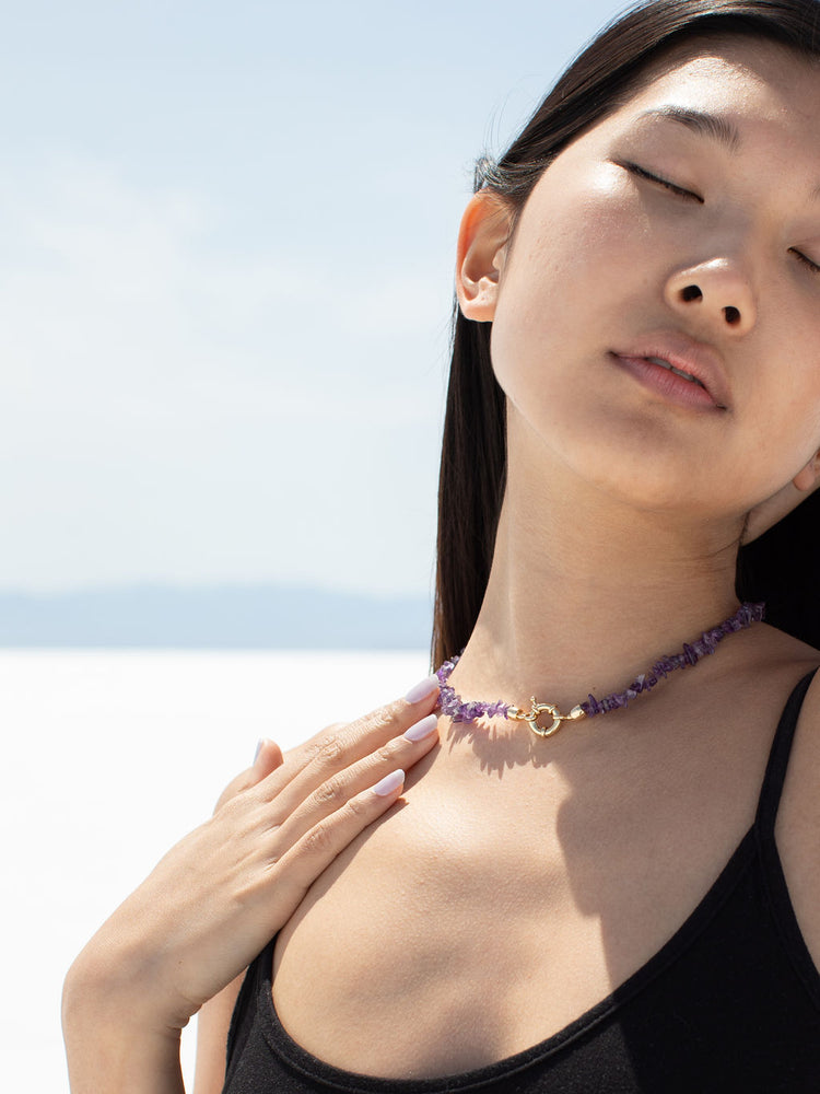 
            
                Load image into Gallery viewer, Amethyst Gemstone Necklace
            
        