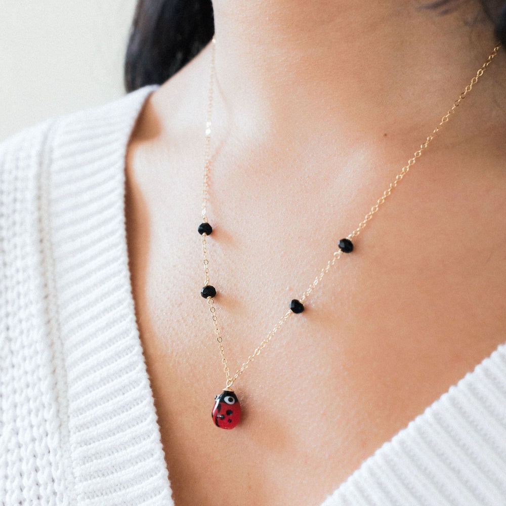 
            
                Load image into Gallery viewer, Ladybug Necklace
            
        
